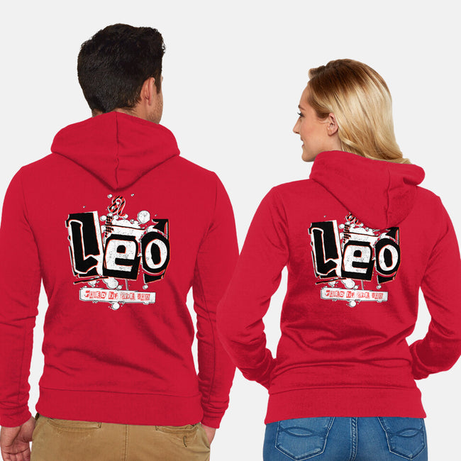 Leo Ruled By The Sun-Unisex-Zip-Up-Sweatshirt-palmstreet