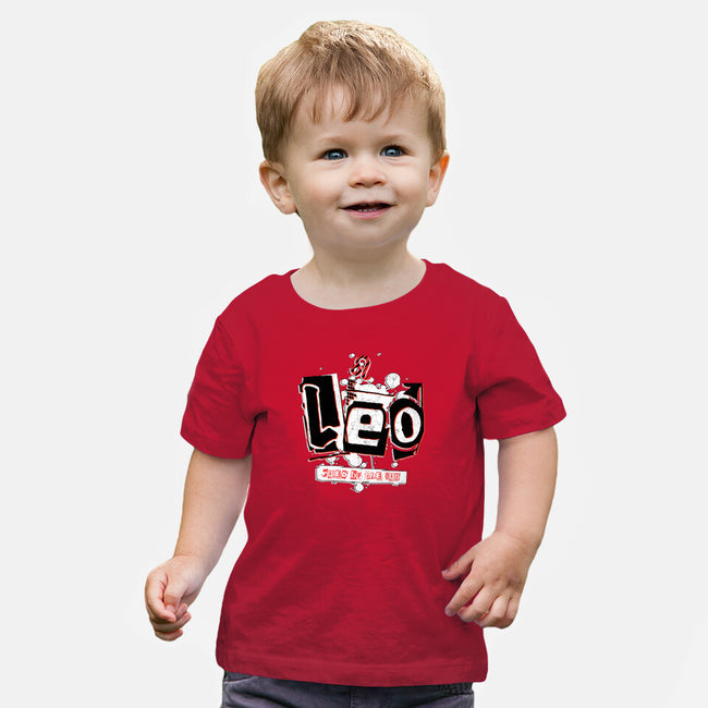 Leo Ruled By The Sun-Baby-Basic-Tee-palmstreet