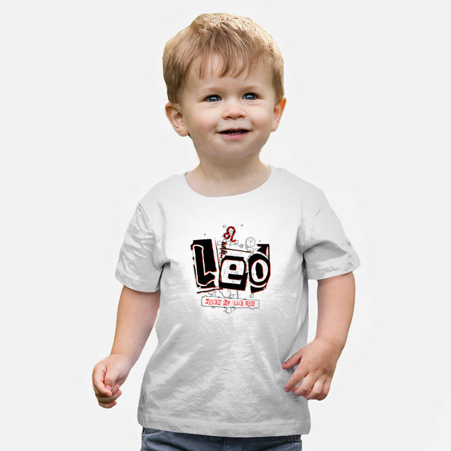 Leo Ruled By The Sun-Baby-Basic-Tee-palmstreet