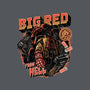 Big Red From Hell-Mens-Long Sleeved-Tee-glitchygorilla