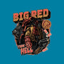 Big Red From Hell-Womens-Fitted-Tee-glitchygorilla