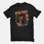 Big Red From Hell-Womens-Fitted-Tee-glitchygorilla