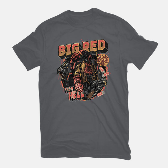 Big Red From Hell-Unisex-Basic-Tee-glitchygorilla