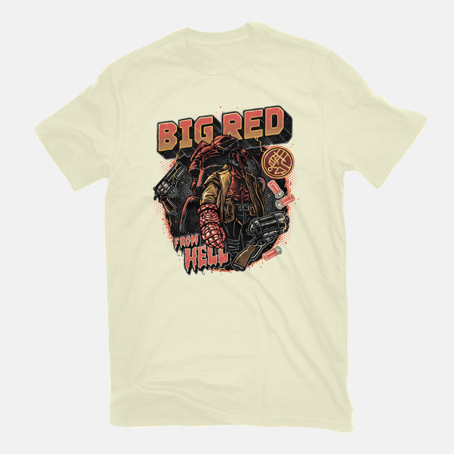 Big Red From Hell-Mens-Basic-Tee-glitchygorilla