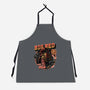 Big Red From Hell-Unisex-Kitchen-Apron-glitchygorilla