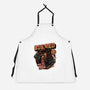 Big Red From Hell-Unisex-Kitchen-Apron-glitchygorilla