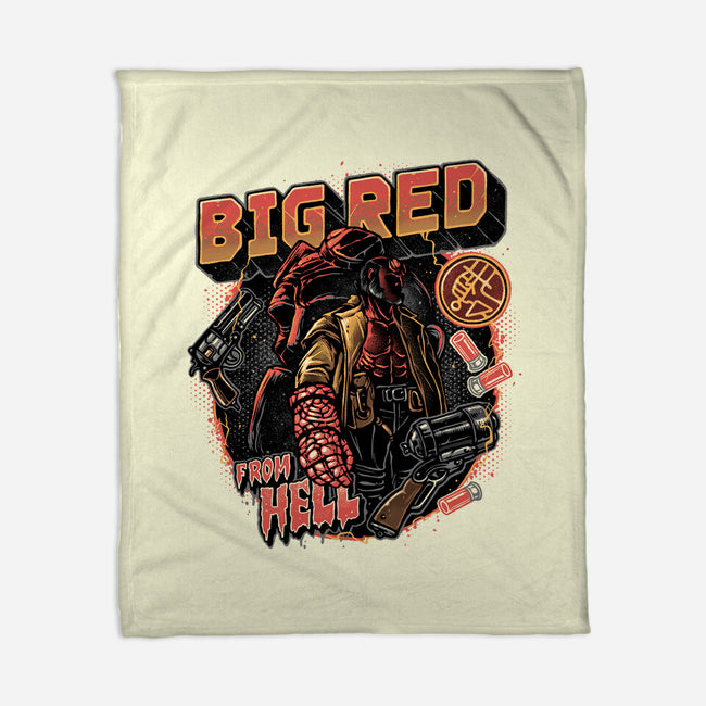 Big Red From Hell-None-Fleece-Blanket-glitchygorilla