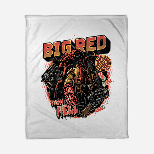 Big Red From Hell-None-Fleece-Blanket-glitchygorilla