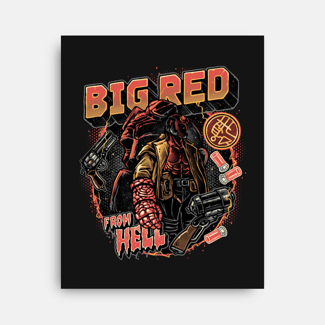 Big Red From Hell-None-Stretched-Canvas-glitchygorilla