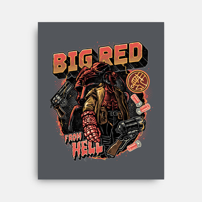 Big Red From Hell-None-Stretched-Canvas-glitchygorilla