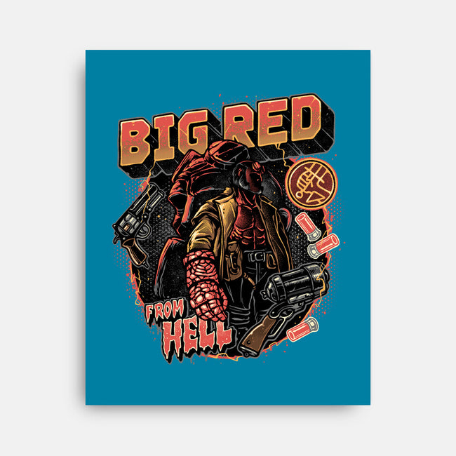 Big Red From Hell-None-Stretched-Canvas-glitchygorilla