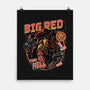 Big Red From Hell-None-Matte-Poster-glitchygorilla