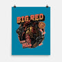 Big Red From Hell-None-Matte-Poster-glitchygorilla