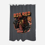Big Red From Hell-None-Polyester-Shower Curtain-glitchygorilla