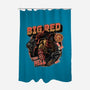 Big Red From Hell-None-Polyester-Shower Curtain-glitchygorilla