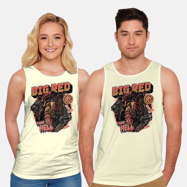 Big Red From Hell-Unisex-Basic-Tank-glitchygorilla