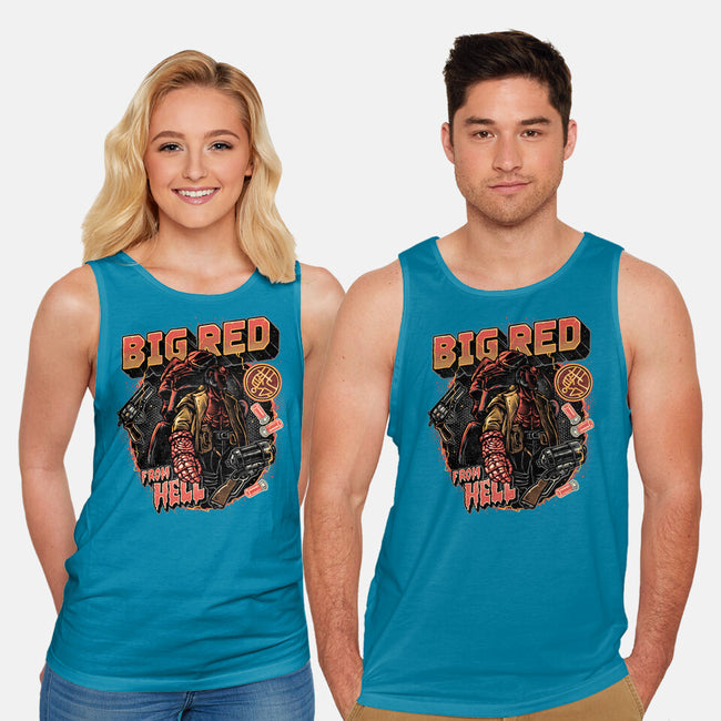 Big Red From Hell-Unisex-Basic-Tank-glitchygorilla