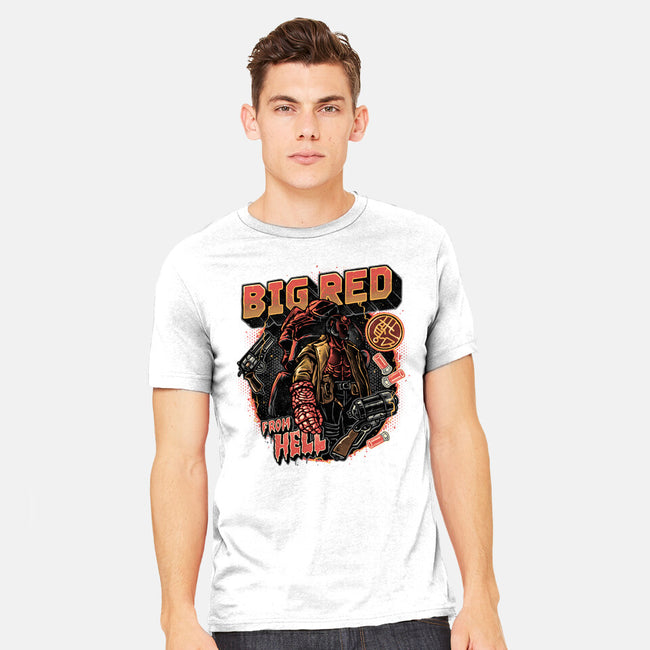 Big Red From Hell-Mens-Heavyweight-Tee-glitchygorilla