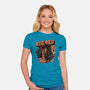 Big Red From Hell-Womens-Fitted-Tee-glitchygorilla