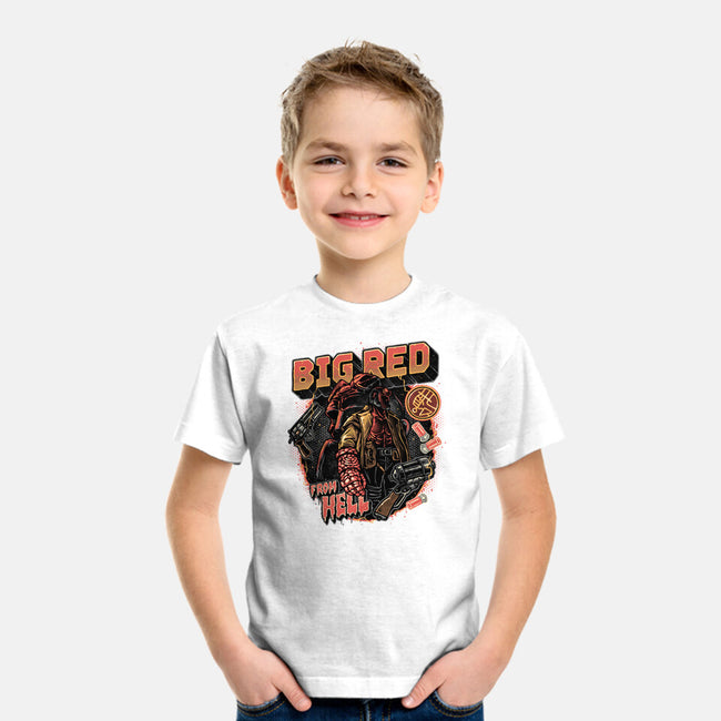 Big Red From Hell-Youth-Basic-Tee-glitchygorilla