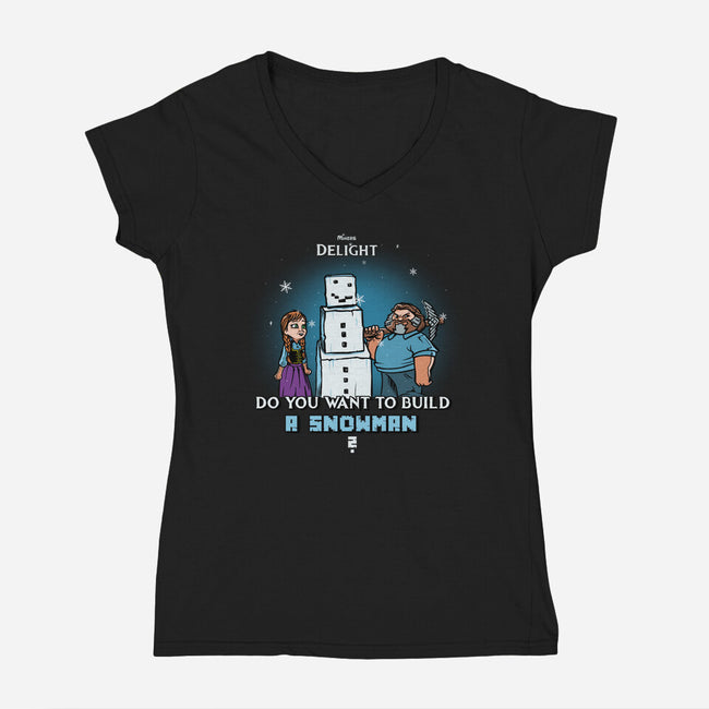 Miners Xmas Delight-Womens-V-Neck-Tee-AndreusD