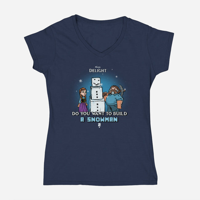 Miners Xmas Delight-Womens-V-Neck-Tee-AndreusD