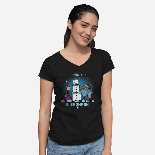 Miners Xmas Delight-Womens-V-Neck-Tee-AndreusD