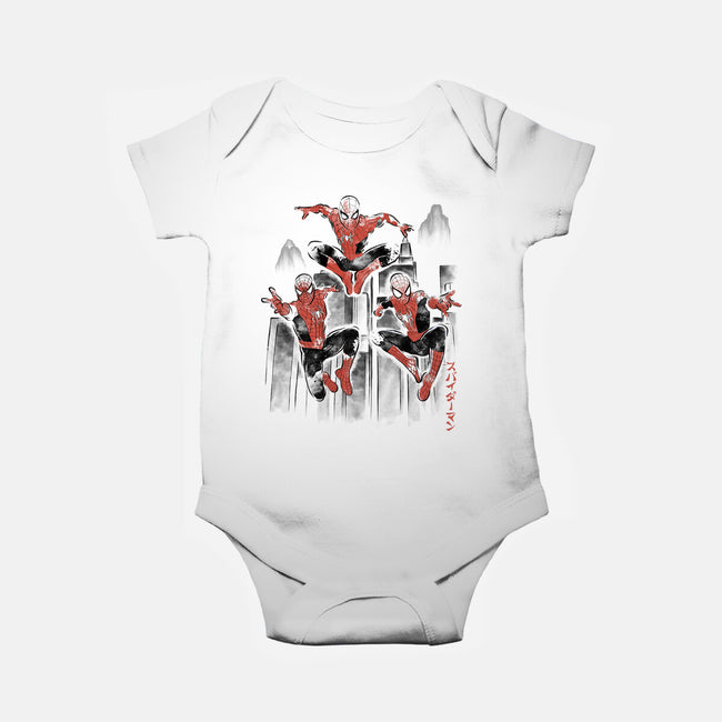 Spider-Verse Sumi-E-Baby-Basic-Onesie-Astrobot Invention