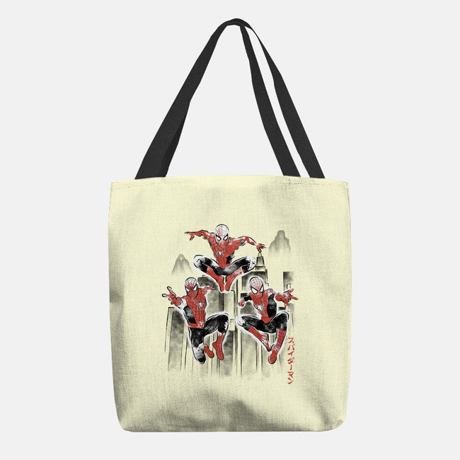 Spider-Verse Sumi-E-None-Basic Tote-Bag-Astrobot Invention