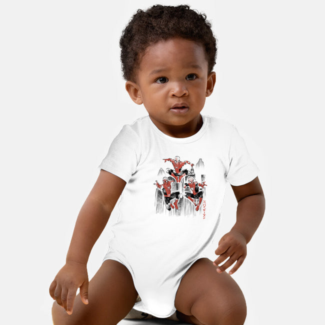 Spider-Verse Sumi-E-Baby-Basic-Onesie-Astrobot Invention