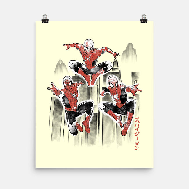 Spider-Verse Sumi-E-None-Matte-Poster-Astrobot Invention