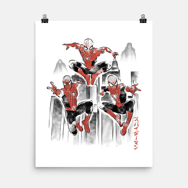 Spider-Verse Sumi-E-None-Matte-Poster-Astrobot Invention