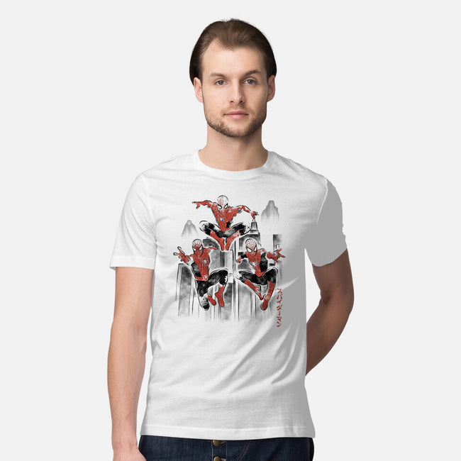 Spider-Verse Sumi-E-Mens-Premium-Tee-Astrobot Invention