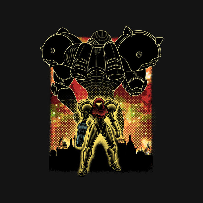 Space Hunter Line-art Shadow Nebula-Youth-Pullover-Sweatshirt-Astrobot Invention