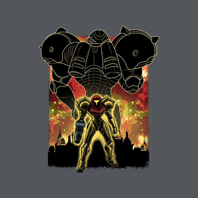 Space Hunter Line-art Shadow Nebula-Mens-Long Sleeved-Tee-Astrobot Invention