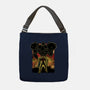 Space Hunter Line-art Shadow Nebula-None-Adjustable Tote-Bag-Astrobot Invention