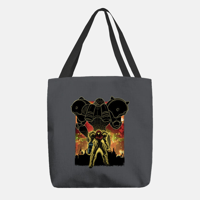 Space Hunter Line-art Shadow Nebula-None-Basic Tote-Bag-Astrobot Invention