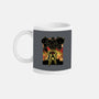Space Hunter Line-art Shadow Nebula-None-Mug-Drinkware-Astrobot Invention