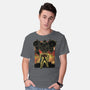 Space Hunter Line-art Shadow Nebula-Mens-Basic-Tee-Astrobot Invention
