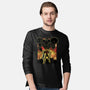 Space Hunter Line-art Shadow Nebula-Mens-Long Sleeved-Tee-Astrobot Invention