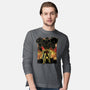 Space Hunter Line-art Shadow Nebula-Mens-Long Sleeved-Tee-Astrobot Invention