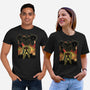 Space Hunter Line-art Shadow Nebula-Unisex-Basic-Tee-Astrobot Invention