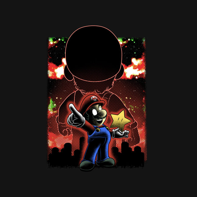 Plumber Lineart Shadow Nebula-Womens-Fitted-Tee-Astrobot Invention