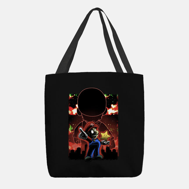 Plumber Lineart Shadow Nebula-None-Basic Tote-Bag-Astrobot Invention