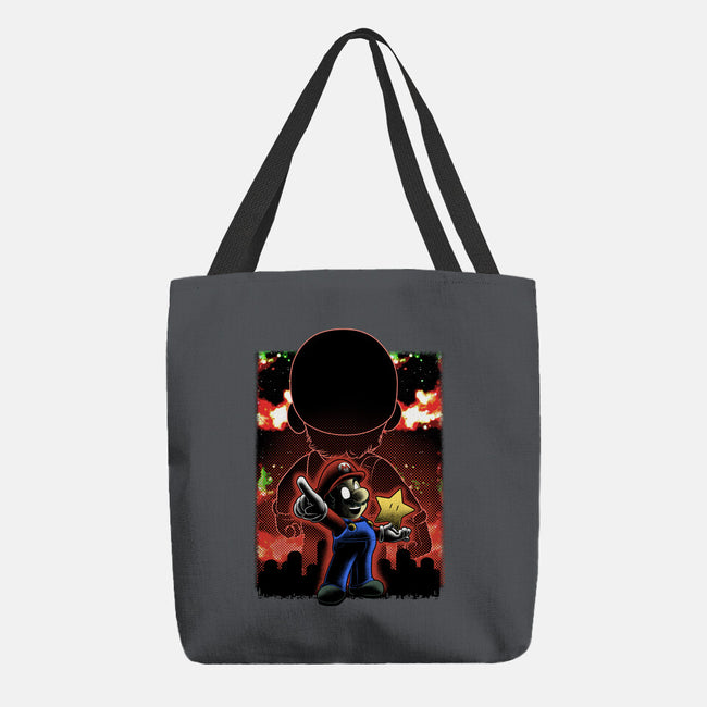 Plumber Lineart Shadow Nebula-None-Basic Tote-Bag-Astrobot Invention
