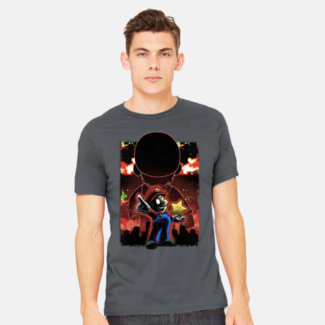 Plumber Lineart Shadow Nebula-Mens-Heavyweight-Tee-Astrobot Invention