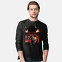 Plumber Lineart Shadow Nebula-Mens-Long Sleeved-Tee-Astrobot Invention