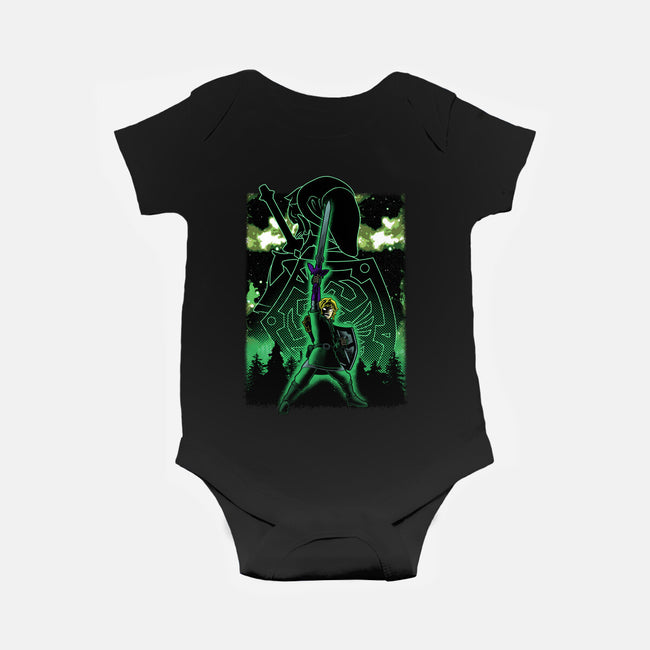 Link Lineart Shadow Nebula-Baby-Basic-Onesie-Astrobot Invention