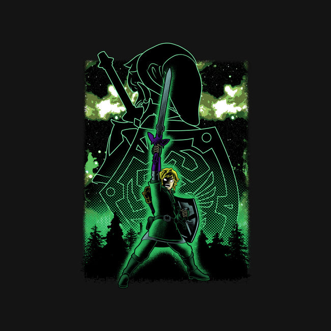 Link Lineart Shadow Nebula-None-Stretched-Canvas-Astrobot Invention