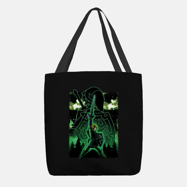 Link Lineart Shadow Nebula-None-Basic Tote-Bag-Astrobot Invention